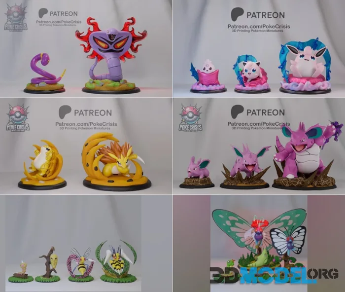 Poke Crisis Miniatures - Pack 10-13-14-15 – Printable