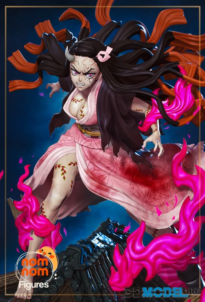 Nomnom Figures - Nezuko Kamado - Demon Slayer – Printable
