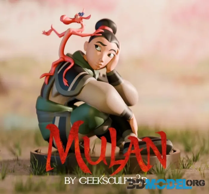 GeekSculpt3D - Mulan & Mushu – Printable