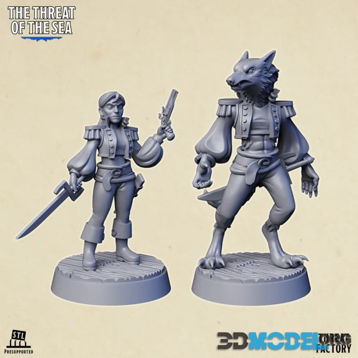 Threat Factory - Werewolf Captain Laskar – Printable