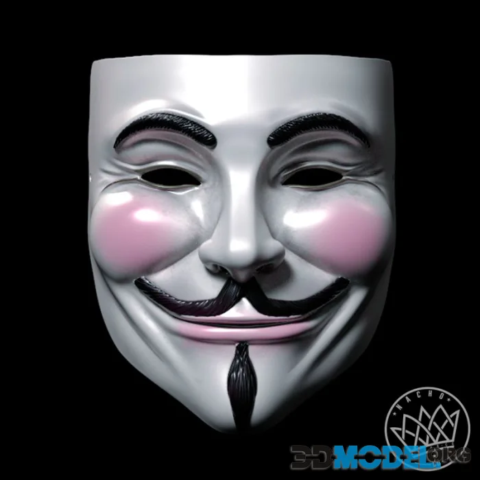 Guy Flawks Mask from V for Vendetta – Printable