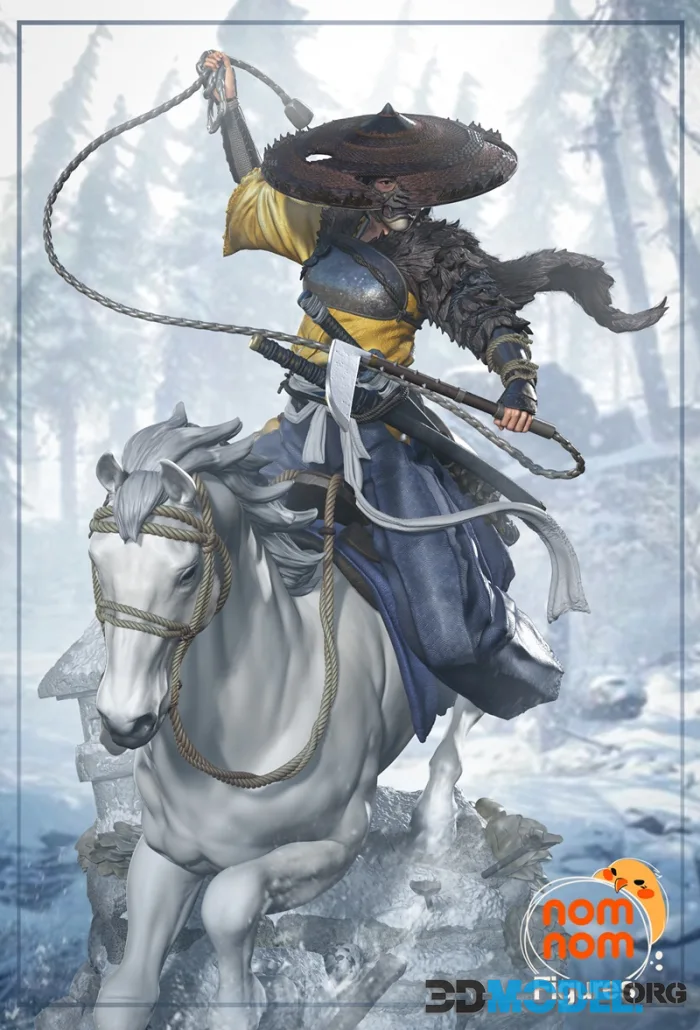 Nomnom Figures - Atsu from Ghost of Yotei – Printable
