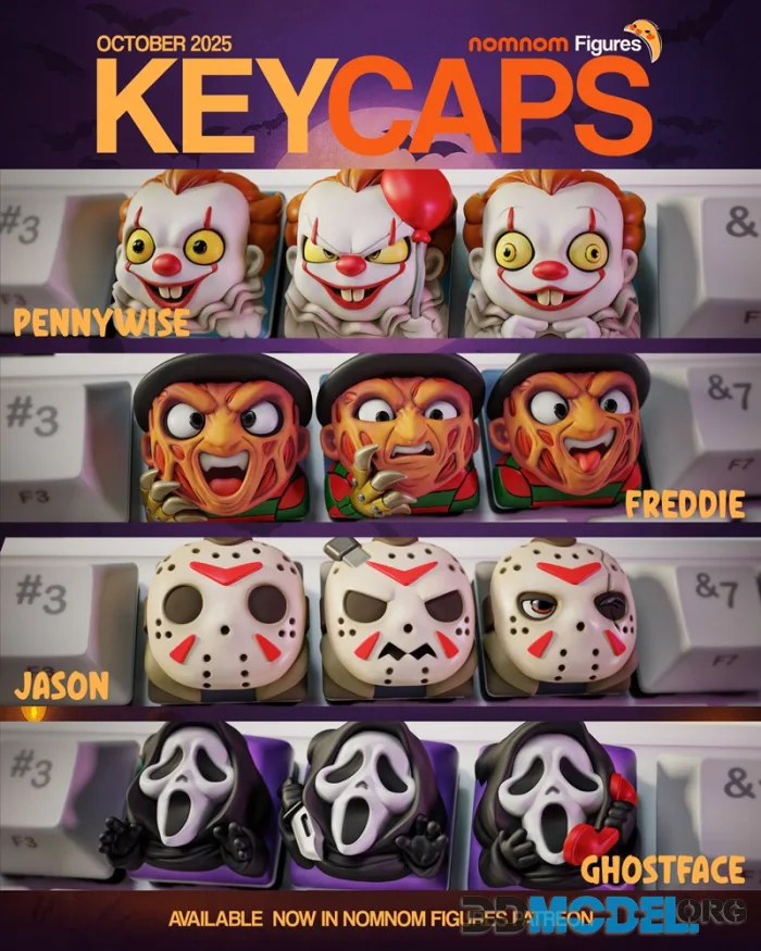 Nomnom Figures - Keycap Drop Is Here October 2025 – Printable