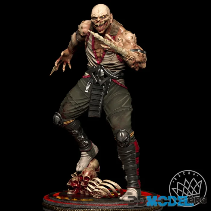Nacho CG - Fan Art - Baraka from MK Statue – Printable