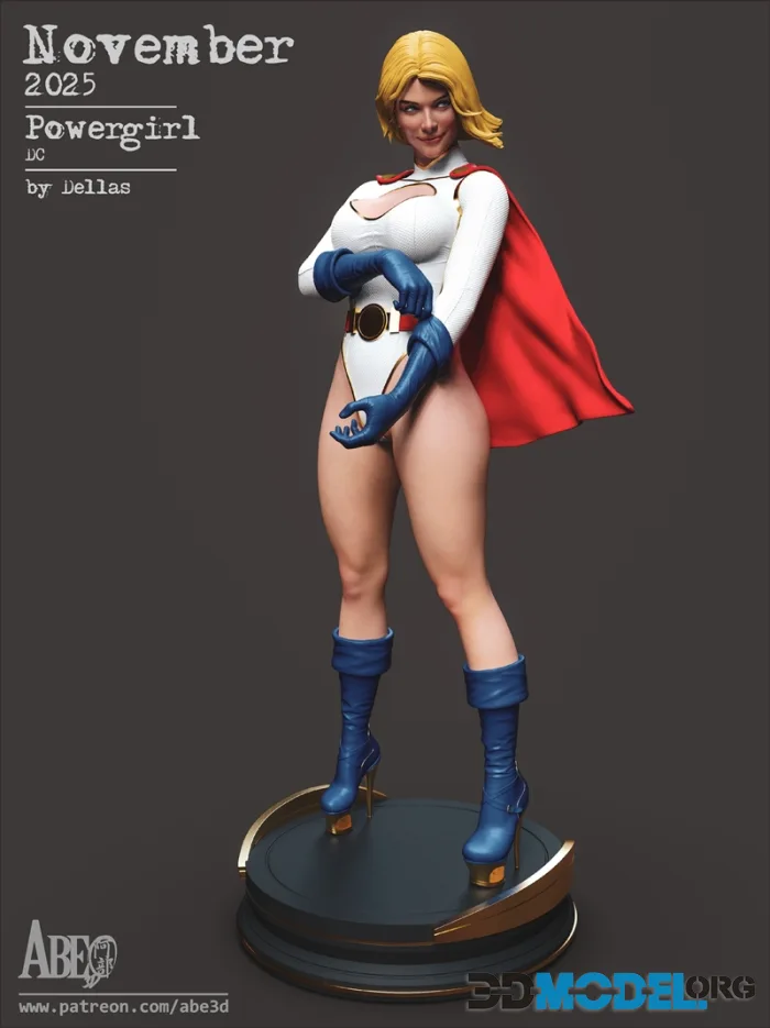 Abe3D - Powergirl – Printable