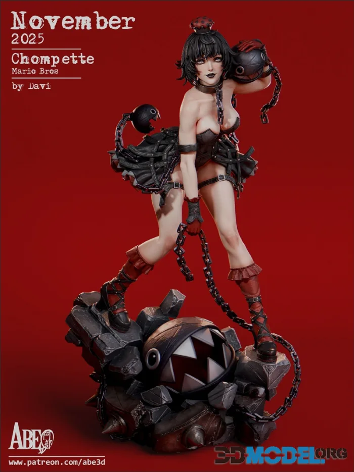 Abe3D - Chompette – Printable