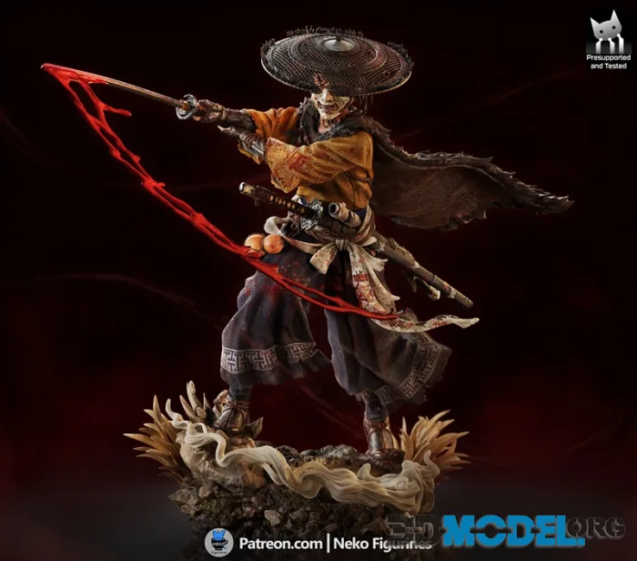Neko Figurines - Atsu (Ghost Of Yotei) – Printable