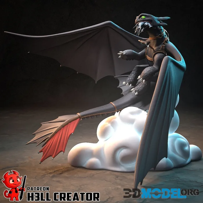 h3LL creator - Toothless – Printable