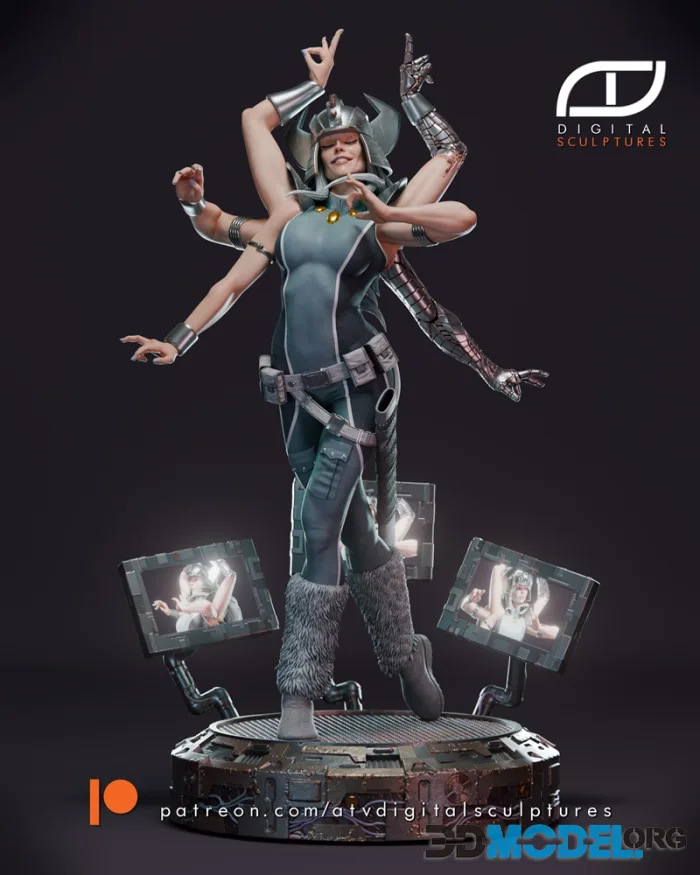 ATV Digital Sculptures - Spiral – Printable