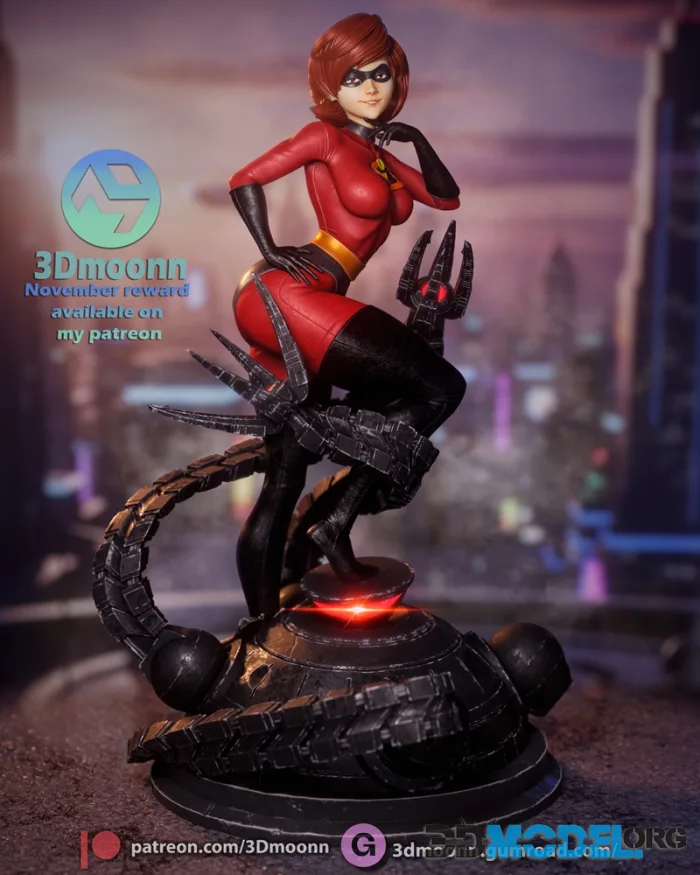 3Dmoonn - Incredibles - Elastigirl – Printable