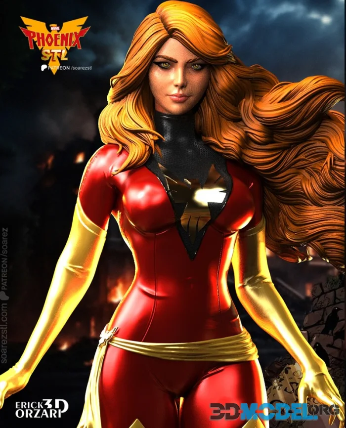 Soarez 3d - Dark Phoenix - X-Men – Printable