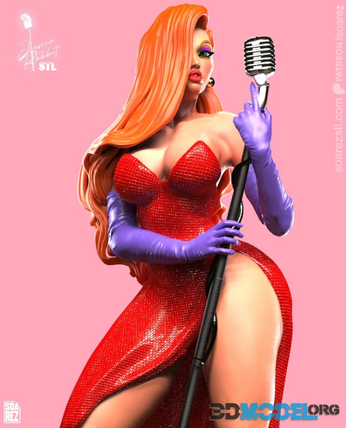 Soarez 3d - Jessica Rabbit – Printable