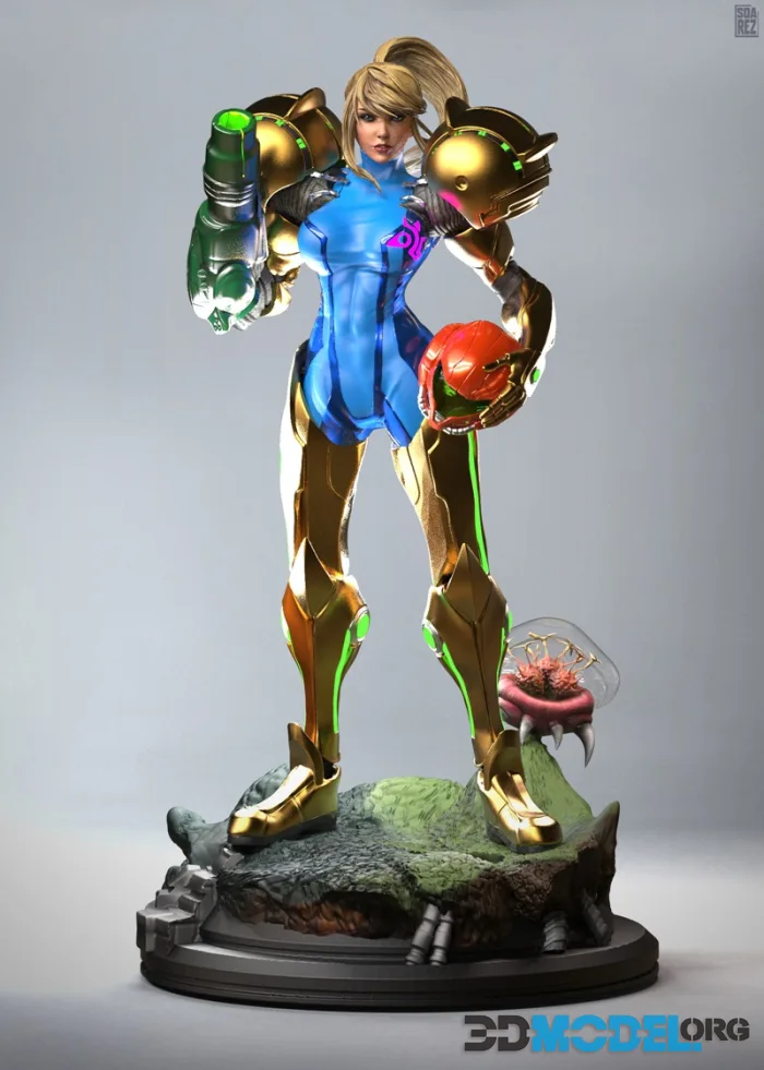 Soarez 3d - Metroid - Samus Aran – Printable