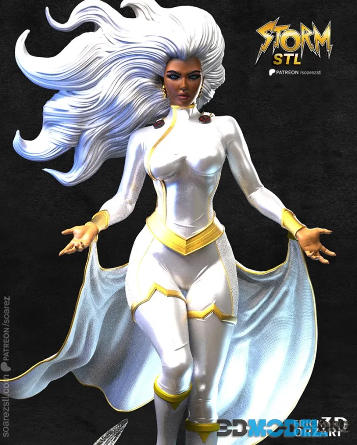 Soarez 3d - Xmen - Storm – Printable
