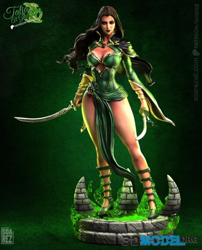 Soarez 3d - Talia Al Ghul - DC Comics – Printable