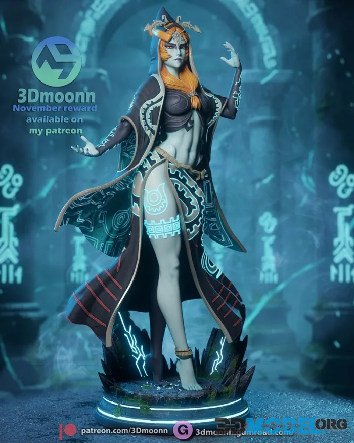 3Dmoonn - Midna Zelda TwilightPrincess – Printable