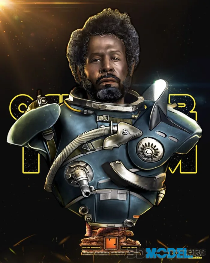 SW3D - Saw Gerrera Portrait Bust – Printable
