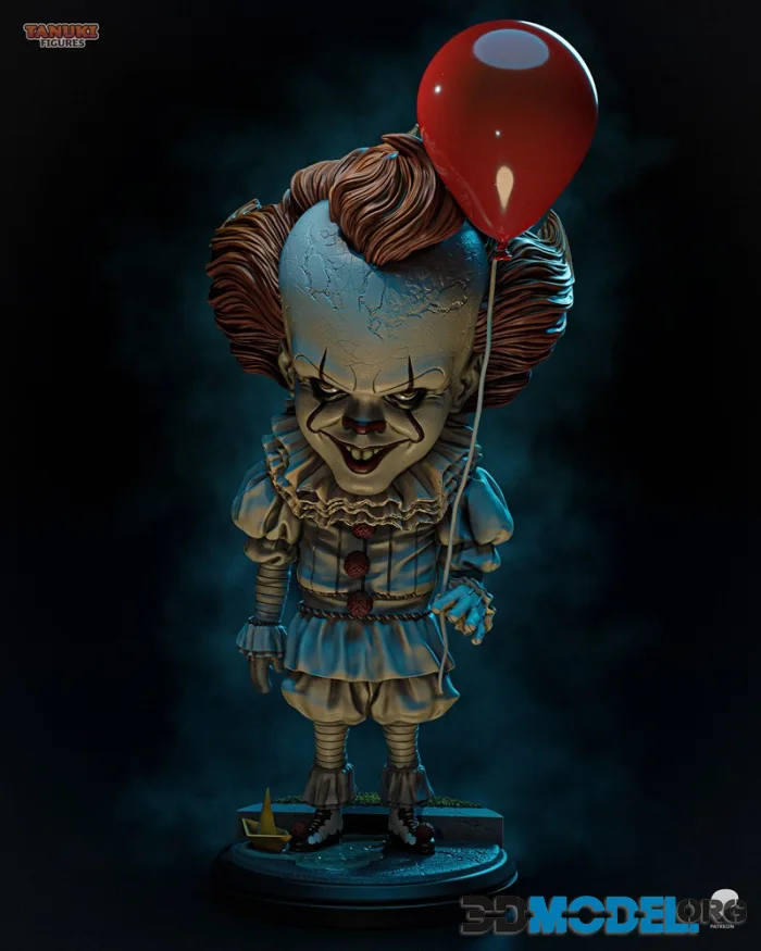 Tanuki Figures - Pennywise Chibi – Printable