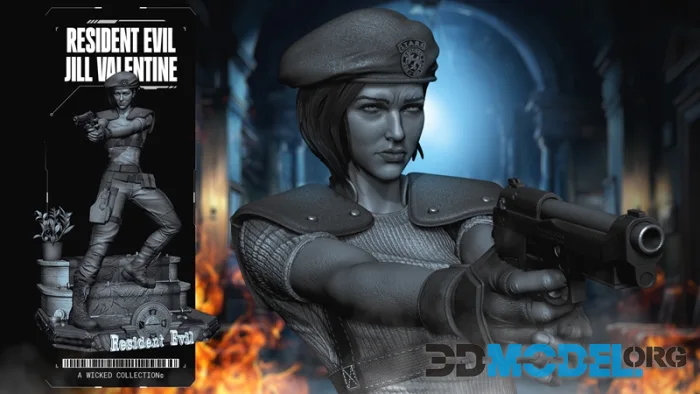Wicked - Jill Valentine Sculpture – Printable