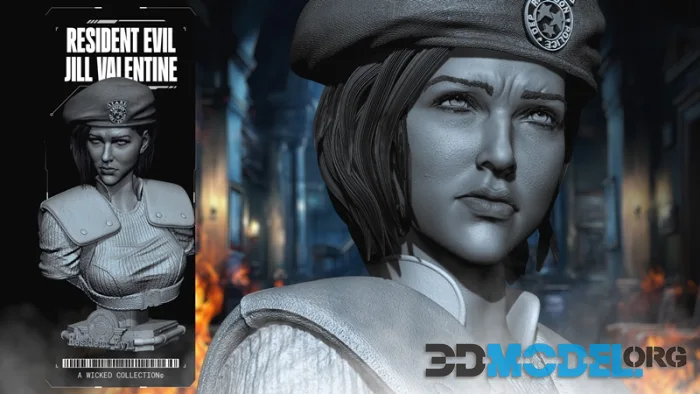 Wicked - Jill Valentine Portrait Bust – Printable