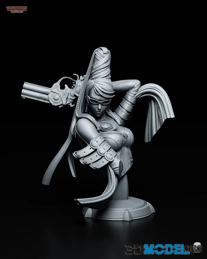 Tanuki Figures - Bayonetta Bust – Printable