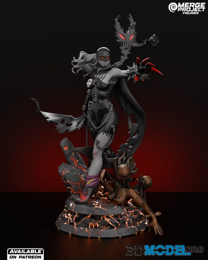 Merge Project Figures - LadyDevimon – Printable