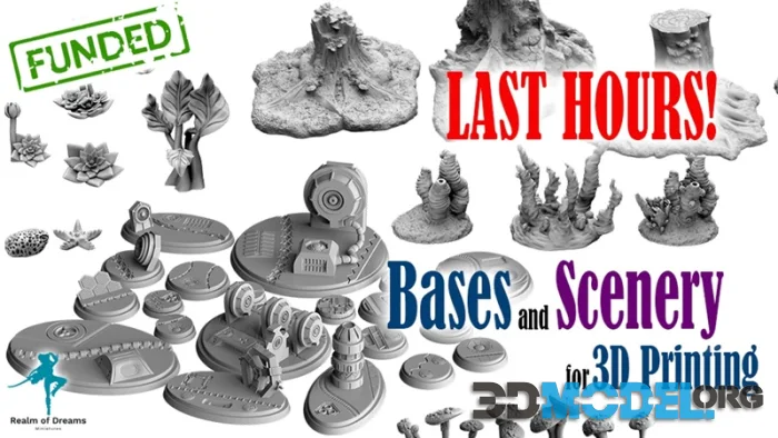 Realm of Dreams Miniatures - Bases and Scenery – Printable