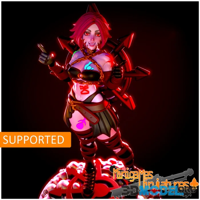 Minigames Miniatures - Cultist chan – Printable