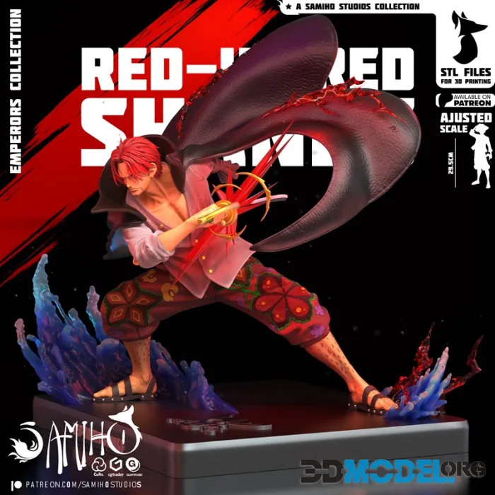 Samiho Studios - Red-Haired Shanks – Printable