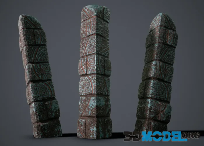 3D   Ancient Column (PBR)