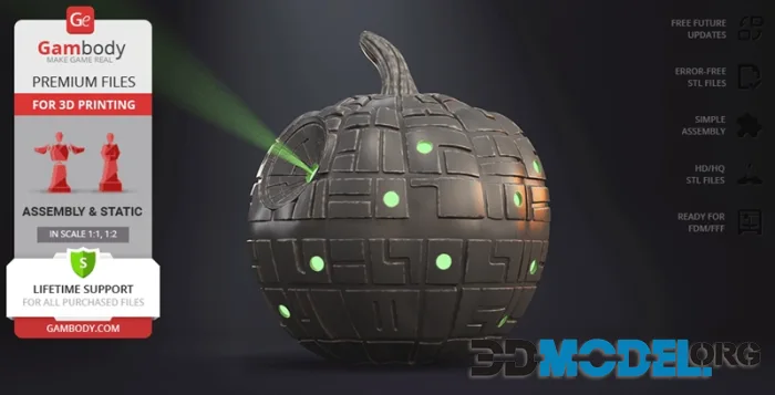Gambody - Halloween - Pumpkin - Death Star - Star Wars – Printable