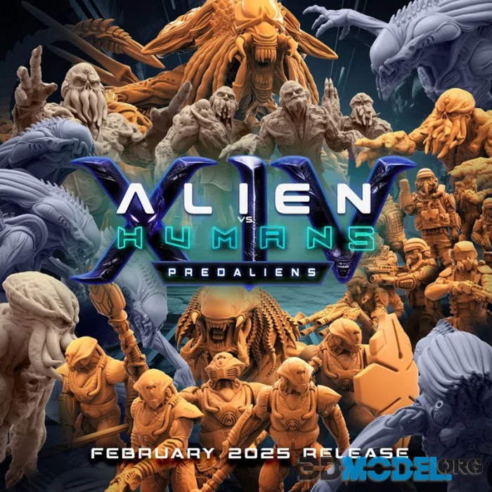Papsikels Miniatures - SciFi February 2025 – Printable
