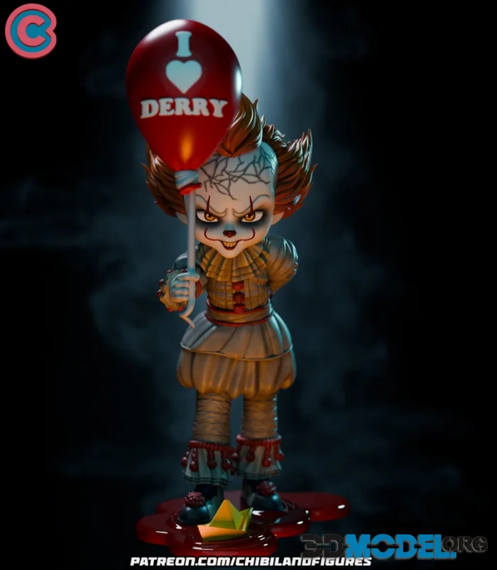 Chibi Land Figures - Pennywise (IT) – Printable