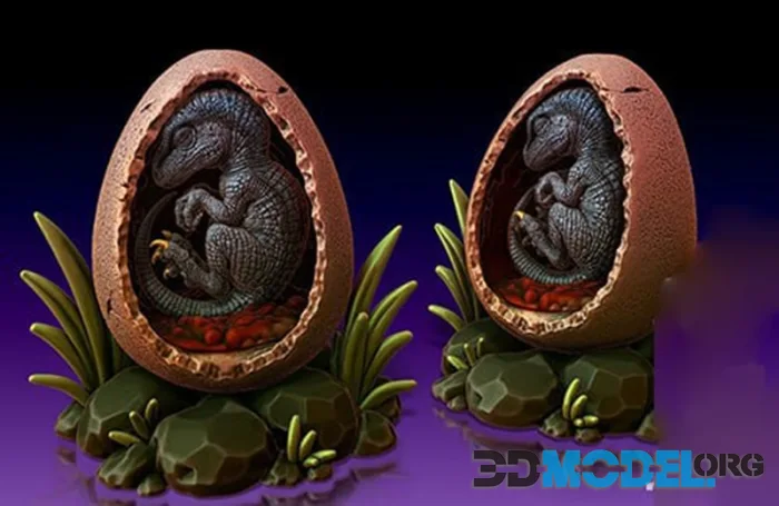 Hex3D - Baby Raptor – Printable