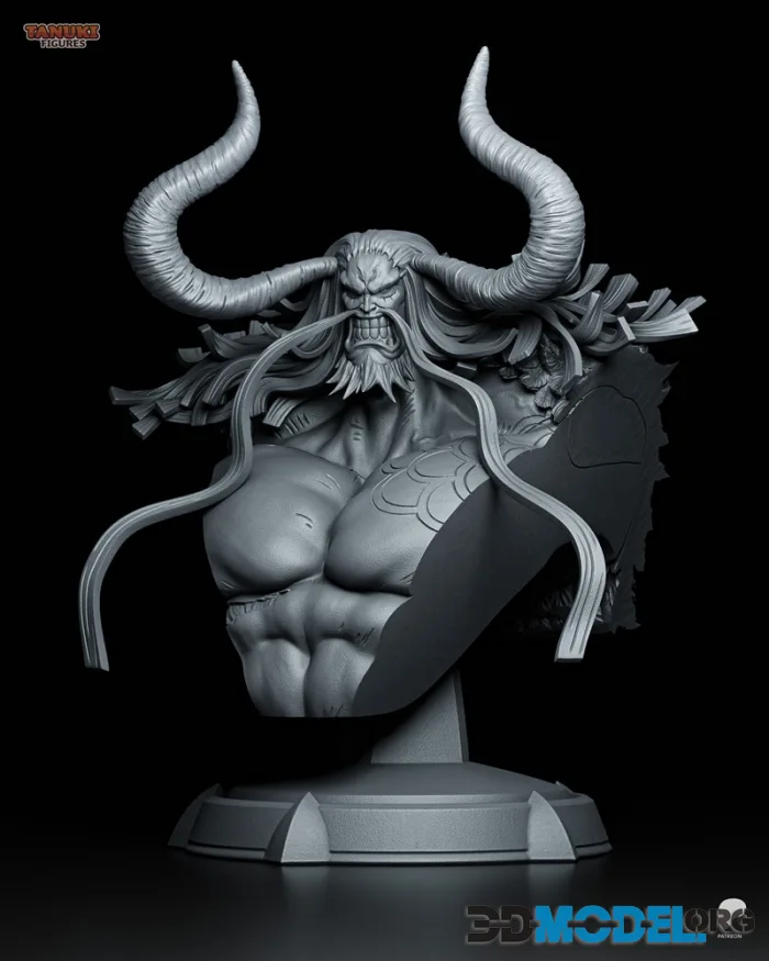 Tanuki Figures - Kaido Bust – Printable
