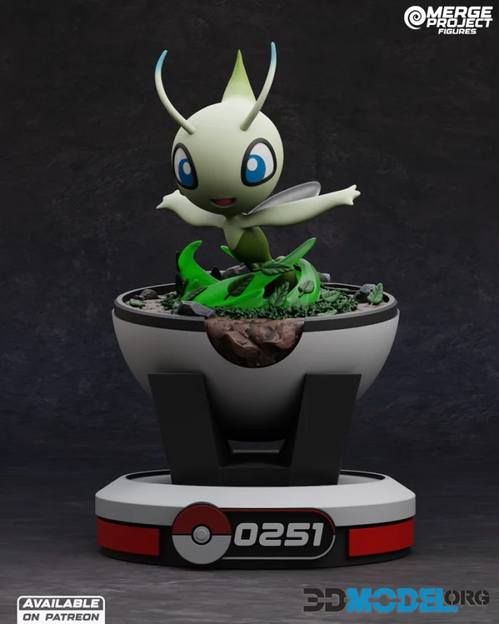 Merge Project Figures - Celebi – Printable