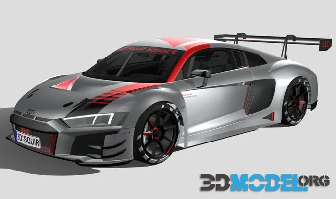 Audi R8 LMS GT3 2020 Lowpoly (PBR)
