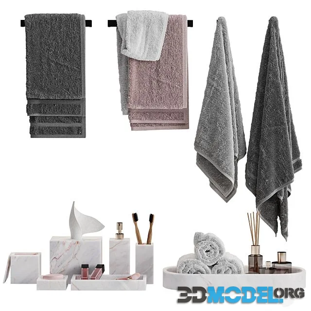 Bathroom Decor Towel Set 19
