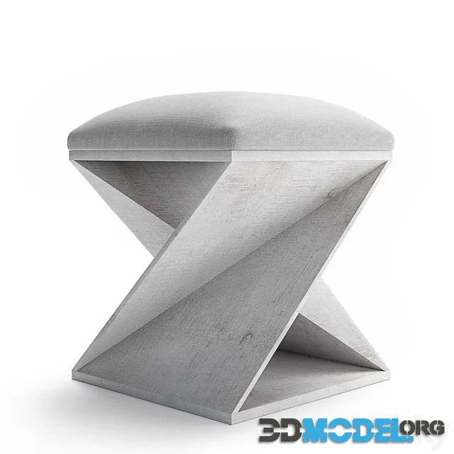 Benue-Ottoman, chair, fabric, pouf