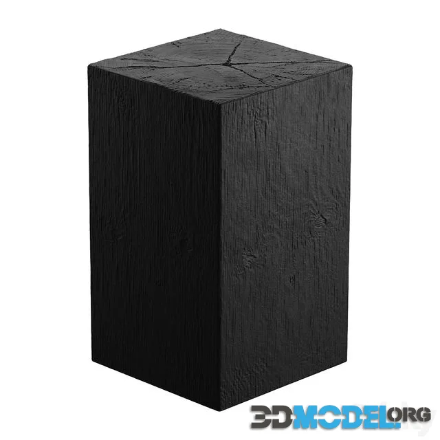 Burntwood stool