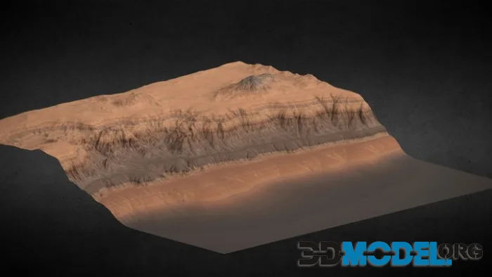 Canyon Cliff Face Low Poly (PBR)