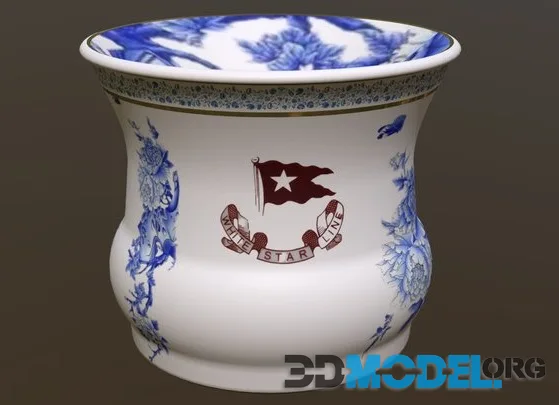 Ceramic Spittoon White Star Line (PBR)