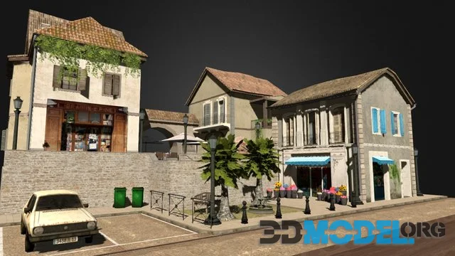 City Scene Aix En Provence (PBR)