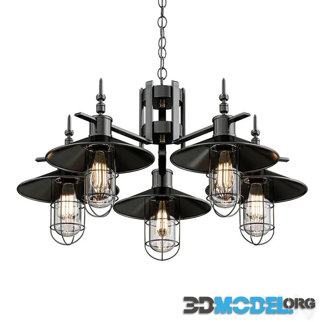 Cone chandelier