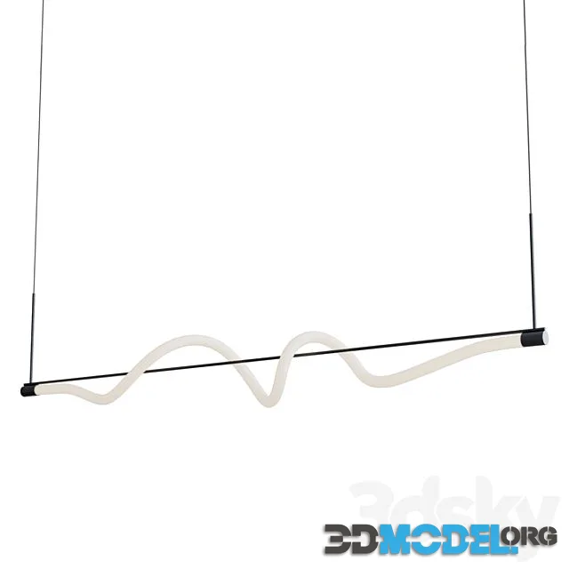 Cursive Linear Pendant