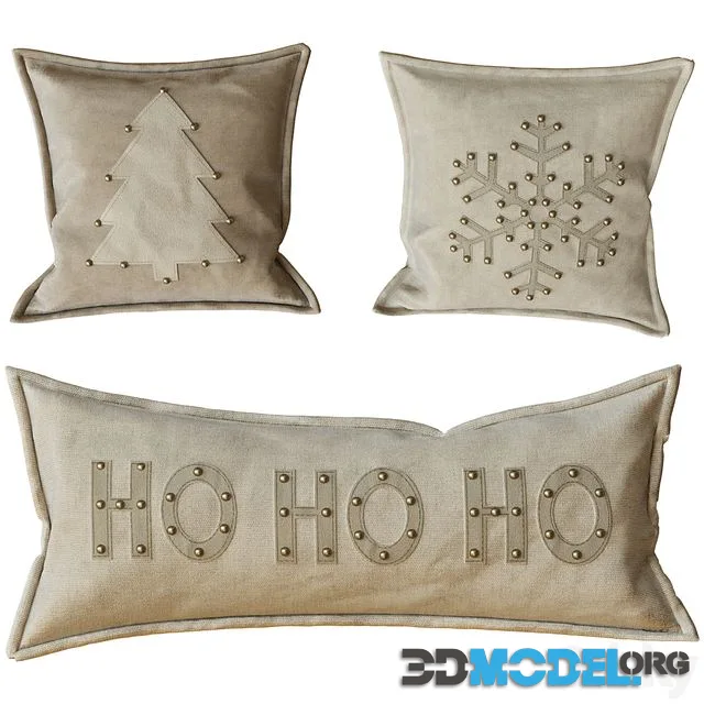 Decorative New Year's pillows