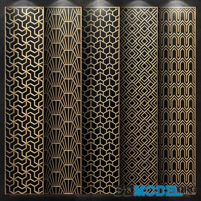 Decorative panel brass