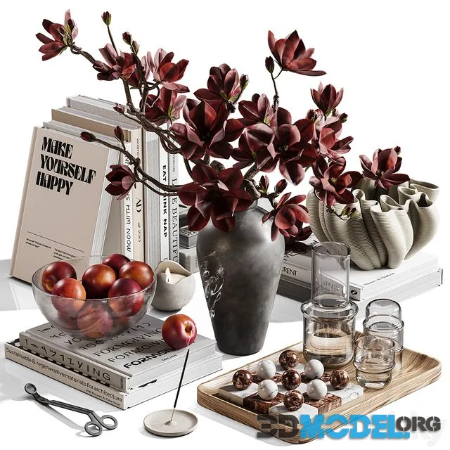 Decorative Tabletop with Magnolia Touch