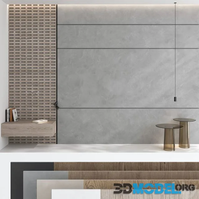 Decorative wall panel set 77