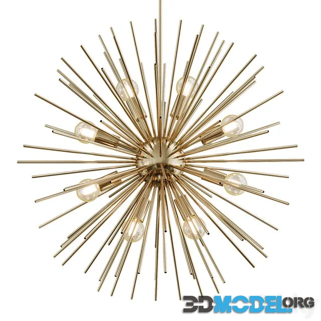 Dia Sputnik Modern Metal LED Gold Hanging Pendant Lamp